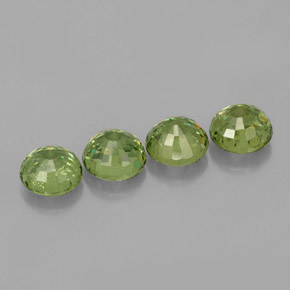  ct natürliche grüner Demantoid-Edelsteine, Rundschliff, VS