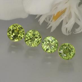1,95 ct natürliche grüner Demantoid-Edelsteine, Rundschliff, VS