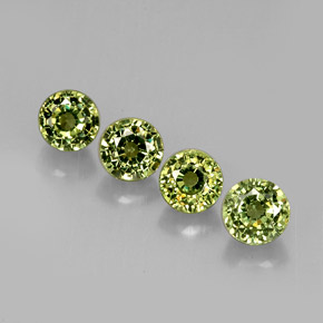  ct natürliche grüner Demantoid-Edelsteine, Rundschliff, VVS-VS