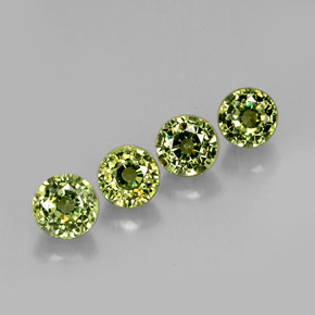  ct natürliche grüner Demantoid-Edelsteine, Rundschliff, VVS-VS