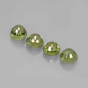  ct natürliche grüner Demantoid-Edelsteine, Rundschliff, VVS-VS