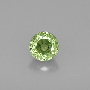 0,60 ctw natürlicher grüner Demantoid, Rundschliff, VS