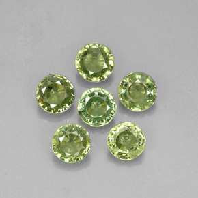  ct natürliche grüner Demantoid-Edelsteine, Rundschliff, VS