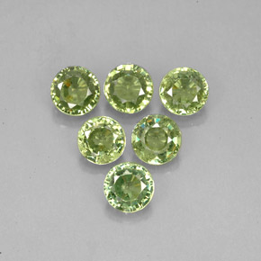  ct natürliche grüner Demantoid-Edelsteine, Rundschliff, VS