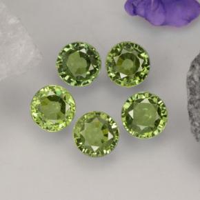 2,21 ct natürliche grüner Demantoid-Edelsteine, Rundschliff, VVS-VS