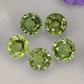 2,21 ct natürliche grüner Demantoid-Edelsteine, Rundschliff, VVS-VS