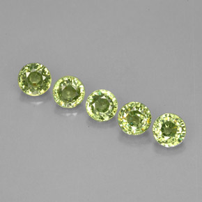  ct natürliche grüner Demantoid-Edelsteine, Rundschliff, VVS