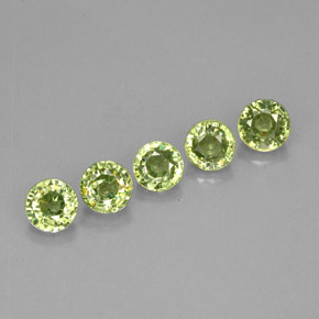  ct natürliche grüner Demantoid-Edelsteine, Rundschliff, VVS