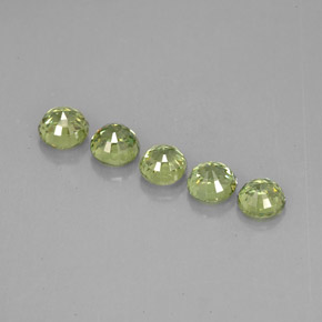  ct natürliche grüner Demantoid-Edelsteine, Rundschliff, VVS