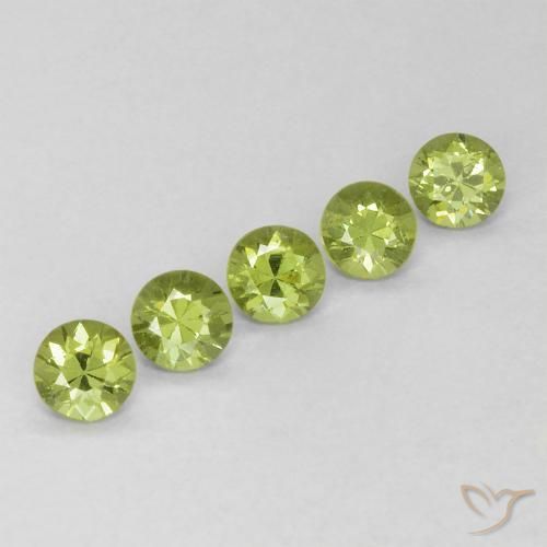 0.80 ct natürliche Mittelgrün Demantoider Granat-Edelsteine, Runden, VVS-VS