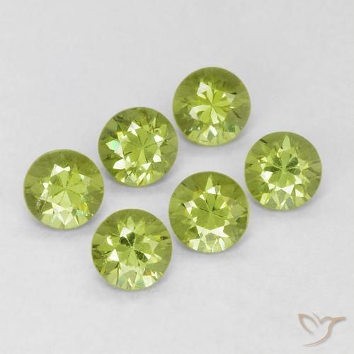 0.96 ct natürliche Mittelgrün Demantoider Granat-Edelsteine, Runden, VVS-VS