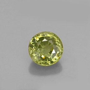0,64 ctw natürlicher grüner Demantoid, Rundschliff, VS