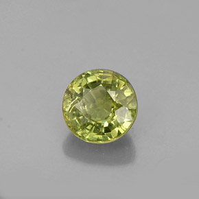0,64 ctw natürlicher grüner Demantoid, Rundschliff, VS