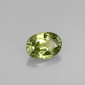 0,62 ctw natürlicher grüner Demantoid, Oval Schliff, VS