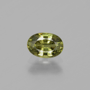0,65 ctw natürlicher grüner Demantoid, Oval Schliff, VS