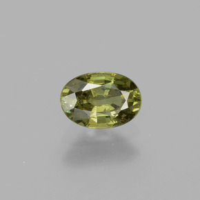 0,65 ctw natürlicher grüner Demantoid, Oval Schliff, VS
