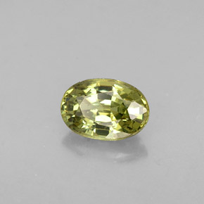 0,63 ctw natürlicher grüner Demantoid, Oval Schliff, VVS-VS