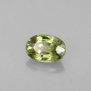 0,67 ctw natürlicher grüner Demantoid, Oval Schliff, VVS-VS