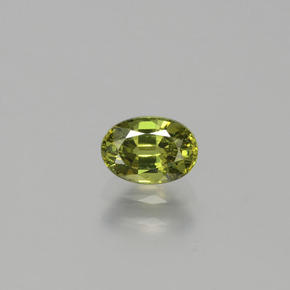 0,71 ctw natürlicher grüner Demantoid, Oval Schliff, VVS-VS