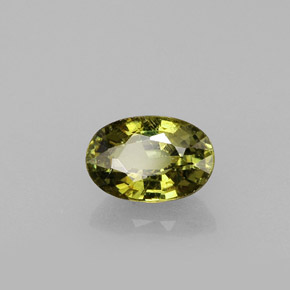 0,65 ctw natürlicher gelber Demantoid, Oval Schliff, VS-SI