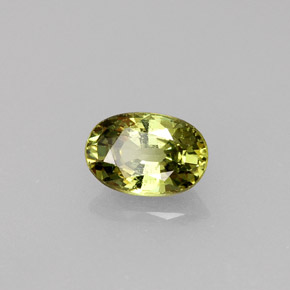 0,68 ctw natürlicher grüner Demantoid, Oval Schliff, VS