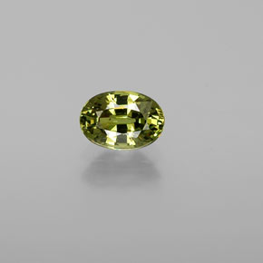 0,72 ctw natürlicher grüner Demantoid, Oval Schliff, VVS-VS