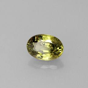 0,65 ctw natürlicher grüner Demantoid, Oval Schliff, VVS-VS