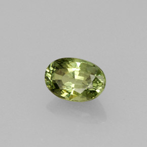 0,71 ctw natürlicher grüner Demantoid, Oval Schliff, VVS-VS