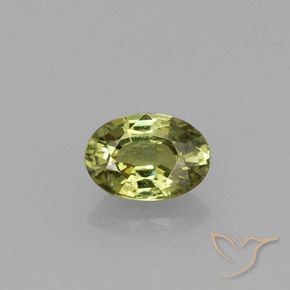 0,61 ctw natürlicher grüner Demantoid, Oval Schliff, VVS-VS