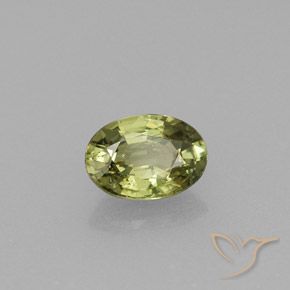 0,61 ctw natürlicher grüner Demantoid, Oval Schliff, VVS-VS