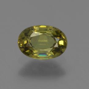0,63 ctw natürlicher grüner Demantoid, Oval Schliff, VS