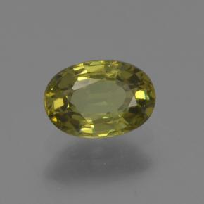 0,63 ctw natürlicher grüner Demantoid, Oval Schliff, VS