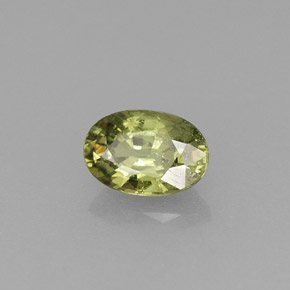0,58 ctw natürlicher grüner Demantoid, Oval Schliff, VS