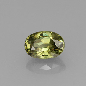 0,75 ctw natürlicher grüner Demantoid, Oval Schliff, VVS-VS