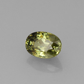 0,75 ctw natürlicher grüner Demantoid, Oval Schliff, VVS-VS