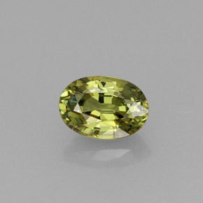 0,67 ctw natürlicher grüner Demantoid, Oval Schliff, VVS-VS