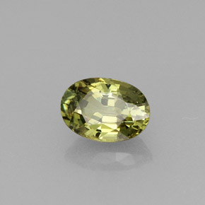 0,67 ctw natürlicher grüner Demantoid, Oval Schliff, VVS-VS