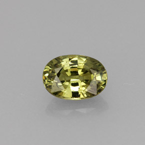 0,70 ctw natürlicher grüner Demantoid, Oval Schliff, VVS-VS