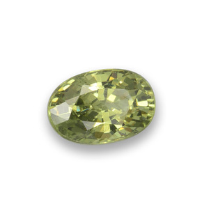 0,64 ctw natürlicher grüner Demantoid, Oval Schliff, VVS-VS