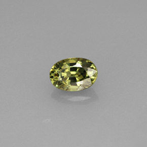 0,66 ctw natürlicher grüner Demantoid, Oval Schliff, VVS-VS