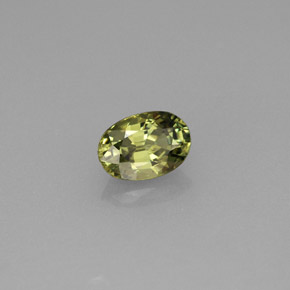 0,66 ctw natürlicher grüner Demantoid, Oval Schliff, VVS-VS