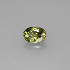 0,74 ctw natürlicher grüner Demantoid, Oval Schliff, VVS-VS