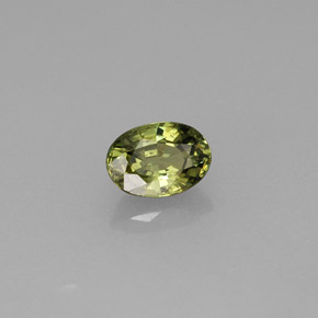 0,74 ctw natürlicher grüner Demantoid, Oval Schliff, VVS-VS