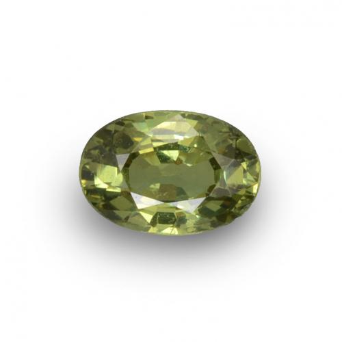 0,65 ctw natürlicher grüner Demantoid, Oval Schliff, VVS-VS
