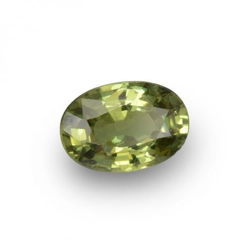 0,65 ctw natürlicher grüner Demantoid, Oval Schliff, VVS-VS
