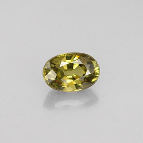 0,75 ctw natürlicher grüner Demantoid, Oval Schliff, VVS-VS