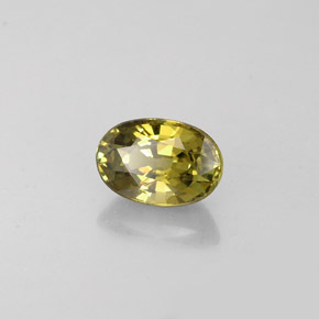 0,75 ctw natürlicher grüner Demantoid, Oval Schliff, VVS-VS