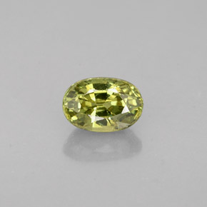 0,75 ctw natürlicher grüner Demantoid, Oval Schliff, VVS-VS