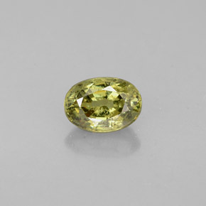 0,71 ctw natürlicher grüner Demantoid, Oval Schliff, VS