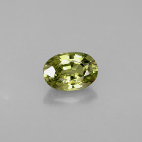 0,66 ctw natürlicher grüner Demantoid, Oval Schliff, VVS-VS